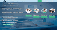 Desktop Screenshot of advdentaltemps.com